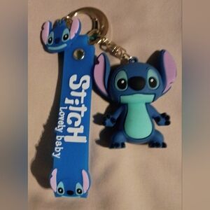 New and Unused Lilo & Stitch Cartoon Character Keychain Pendant